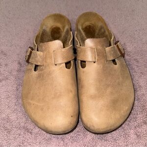 Birkenstock Boston Oiled Leather Tobacco Brown size EU 42 9-9.5 regular/wide